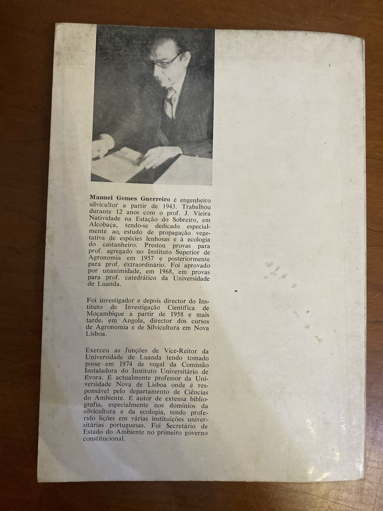 Livro Ecologia dos Recursos da Terra de M. Gomes Guerreiro