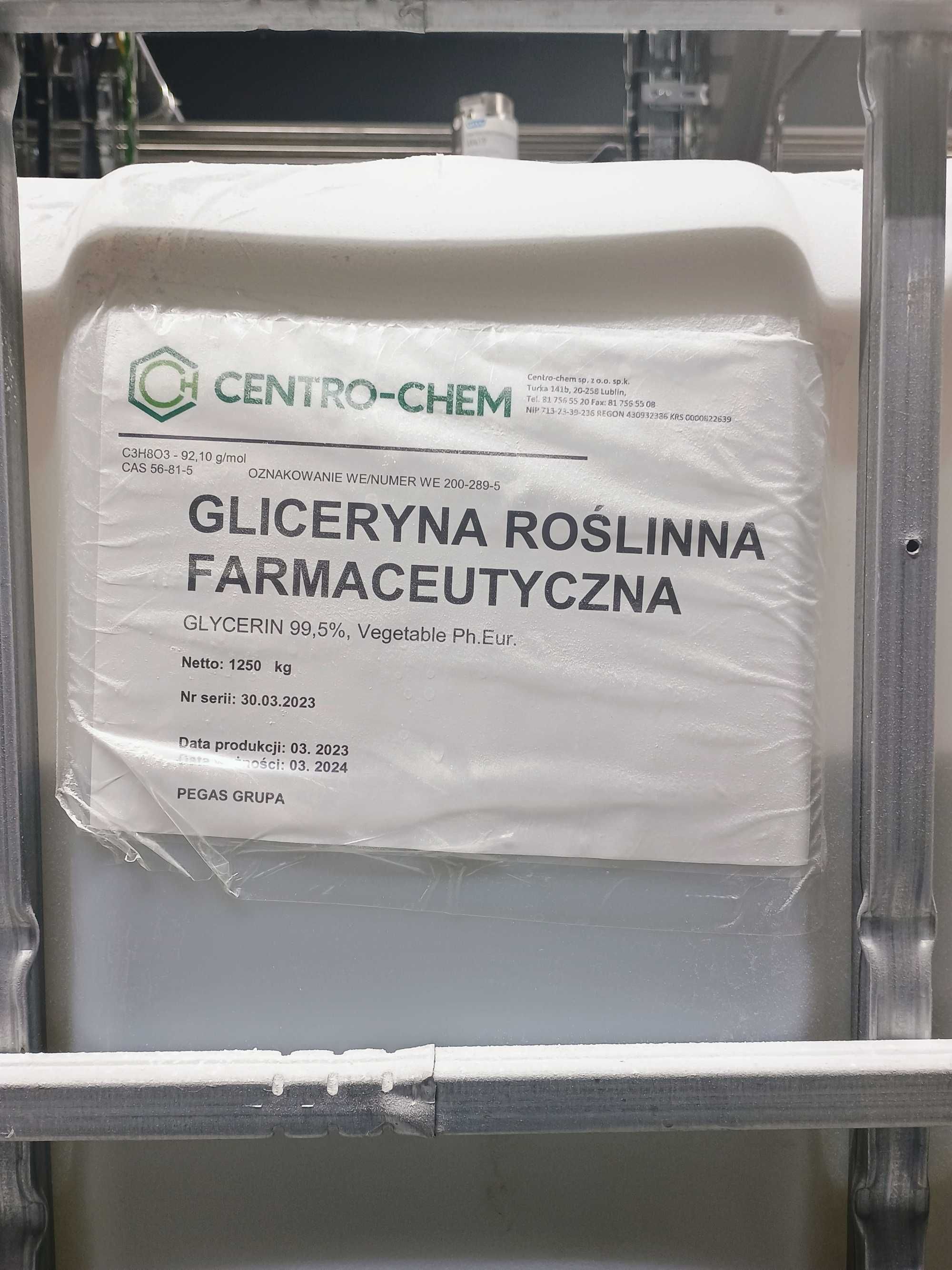 Gliceryna roślina Farmaceutyczna