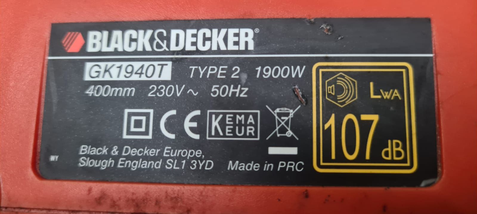 Black & Decker gk1940t (uszkodzona)