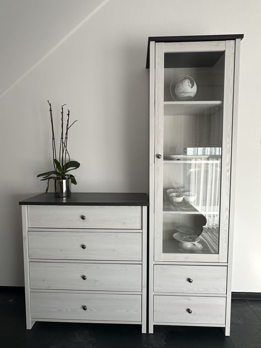Zestaw mebli black red white porto