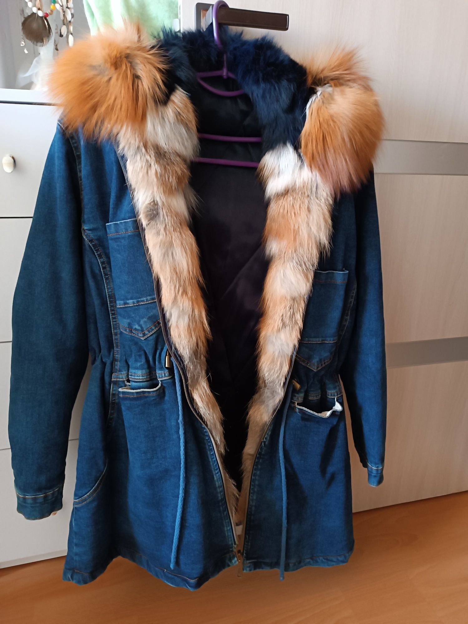 Куртка-Парка з натуральним хутром лисиці