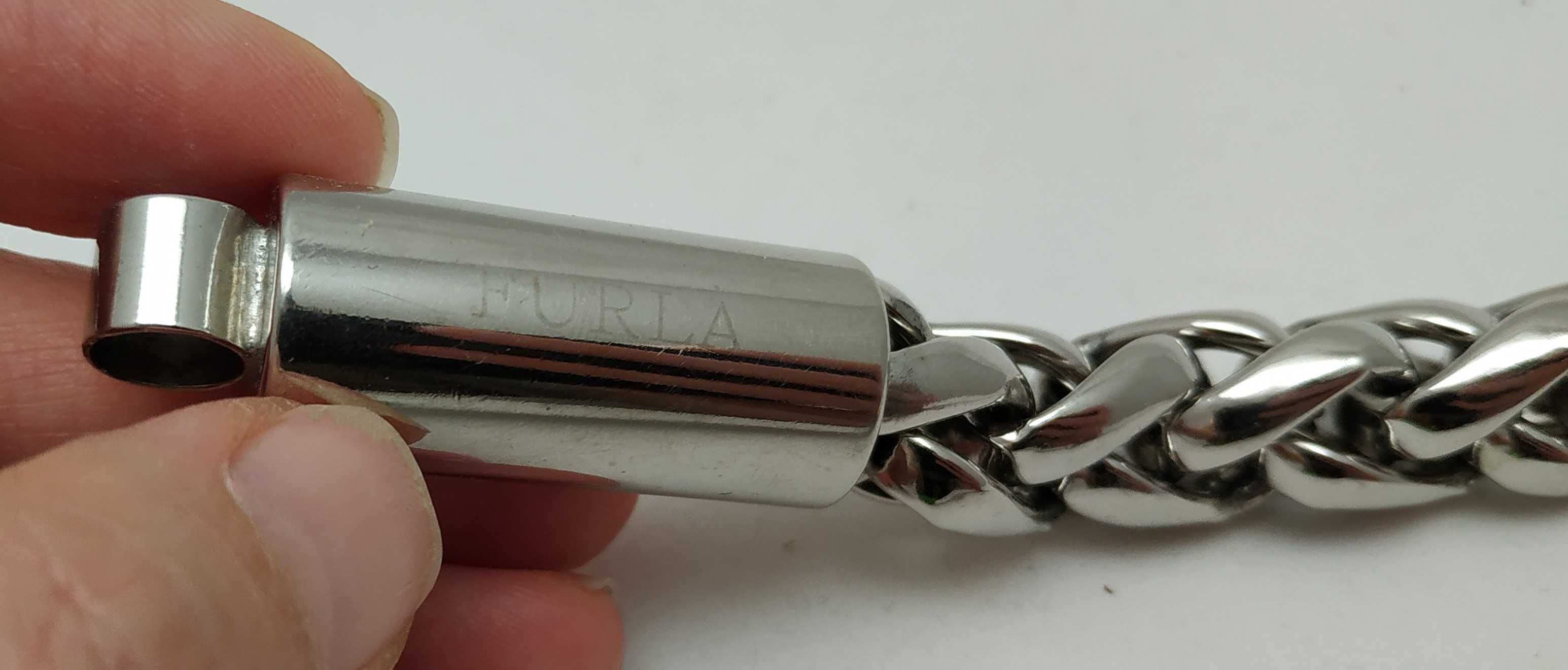 Металлическая никелированная ручка-цепь для сумки FURLA
