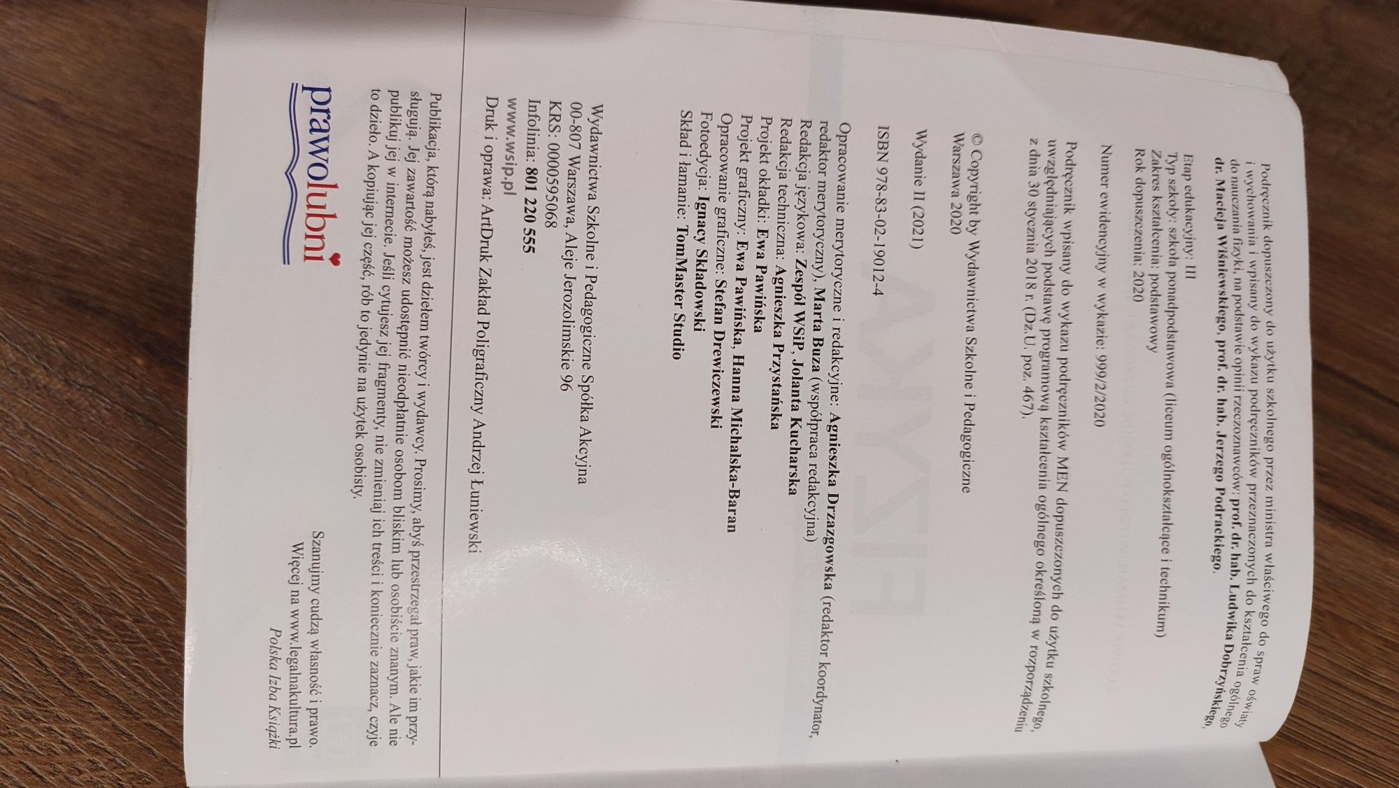 Podręcznik do liceum i technikum