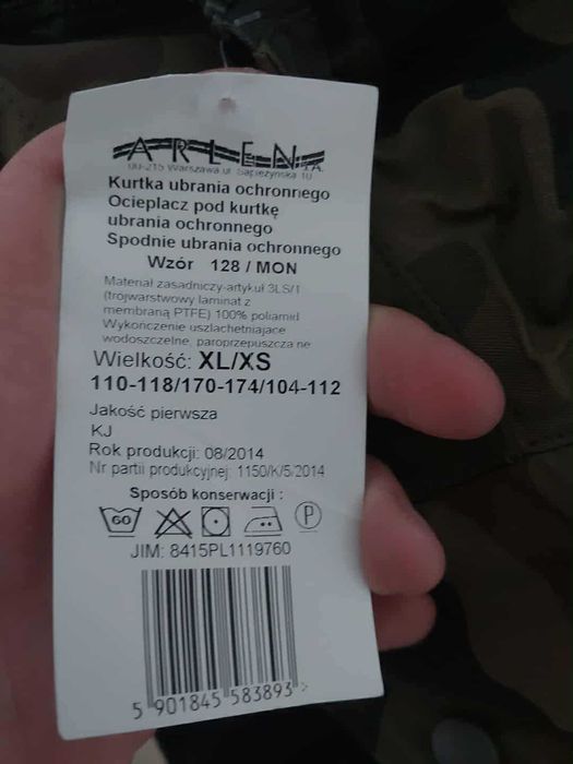 Kurtka wojskowa wz.  oryginał WP, ocieplacz pod mundur moro