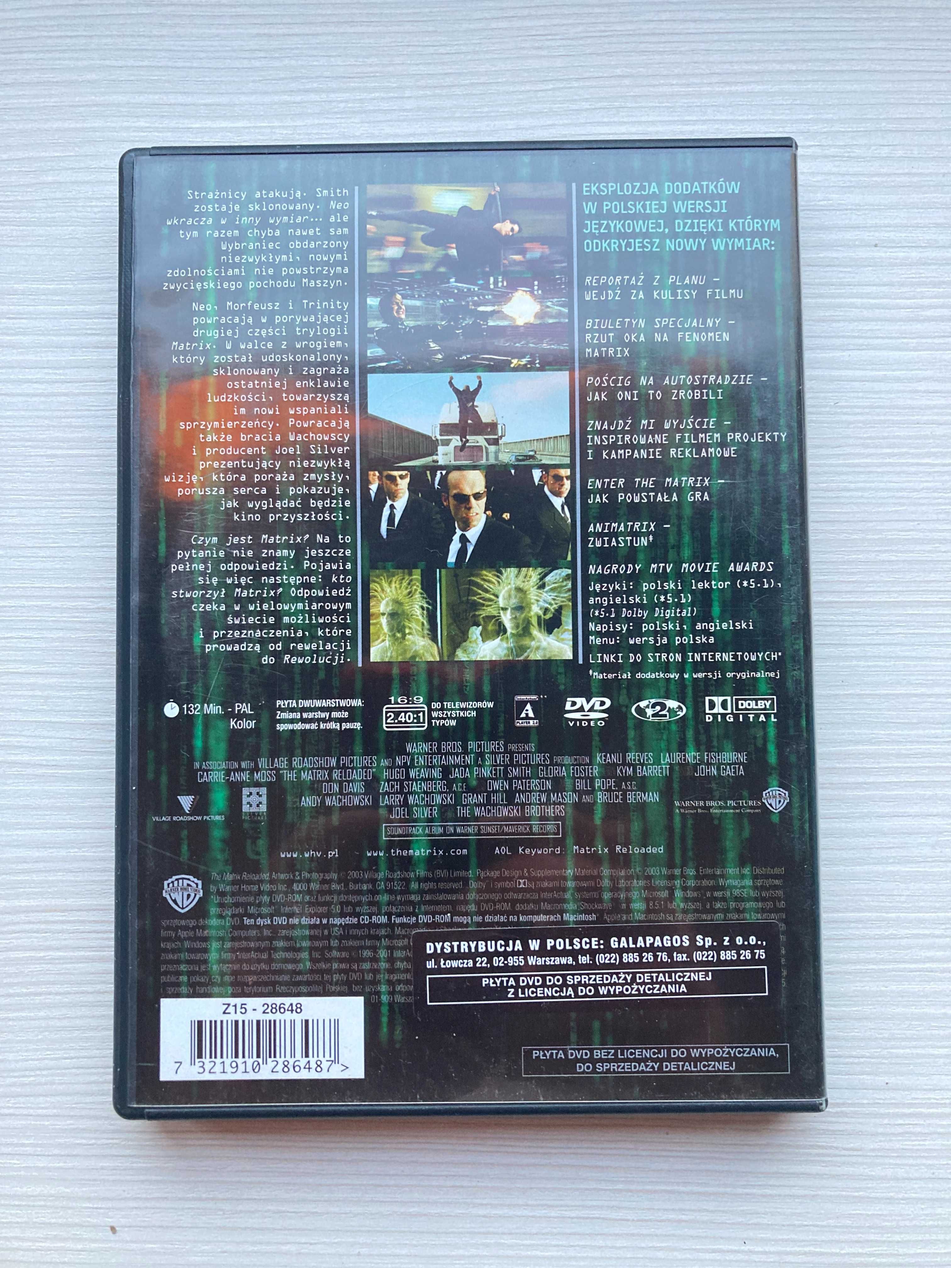 Film "Matrix Reaktywacja" 2 x DVD