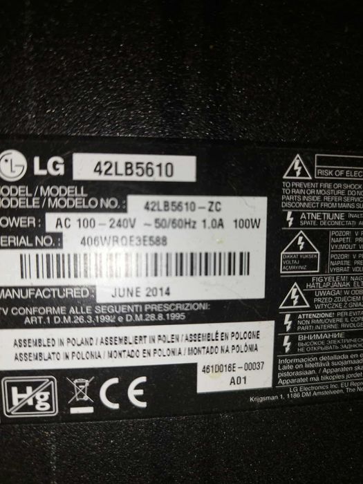 Sprzedam Telewizor 42 " LG
