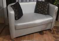 Sofa - tapczan srebrny