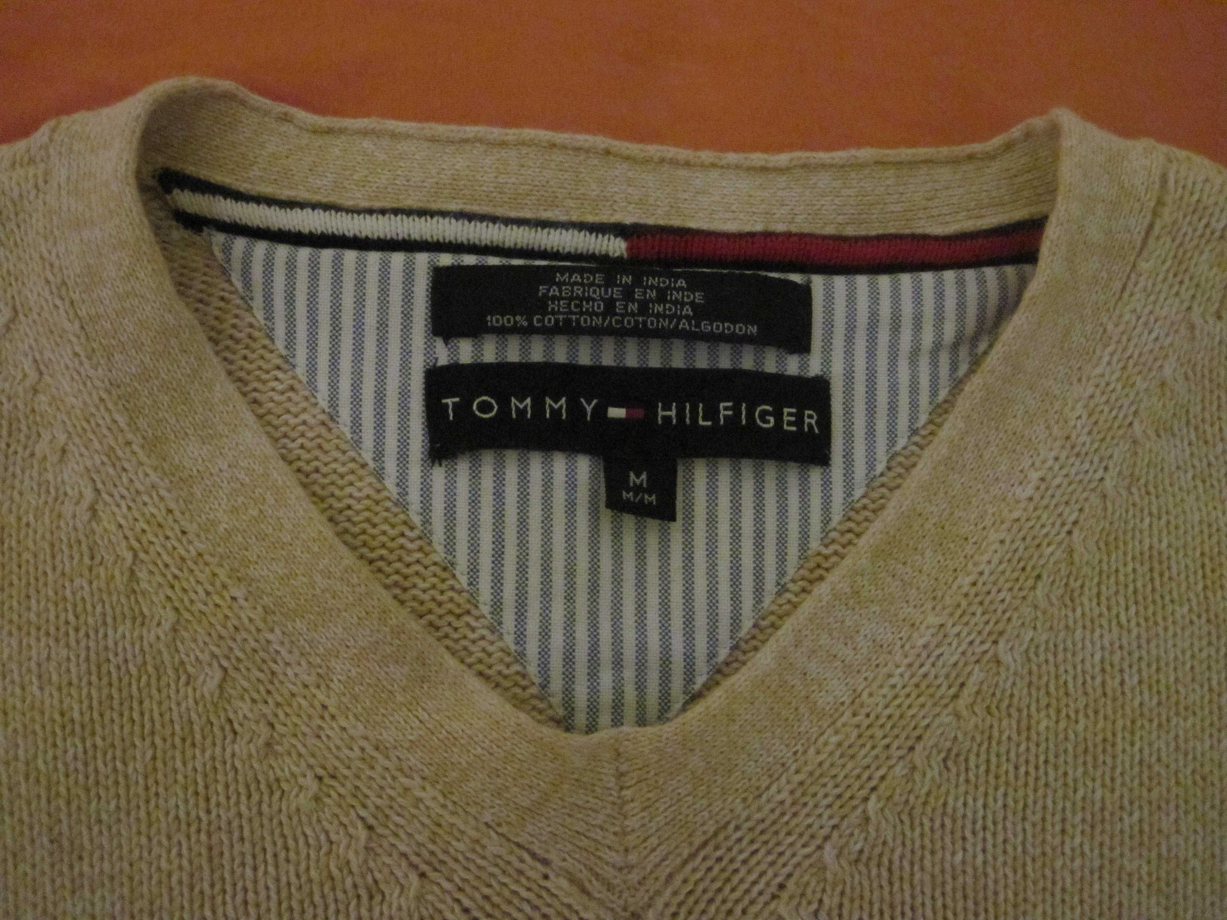 Sweter Kremowy Tommy Hilfiger rozmiar M