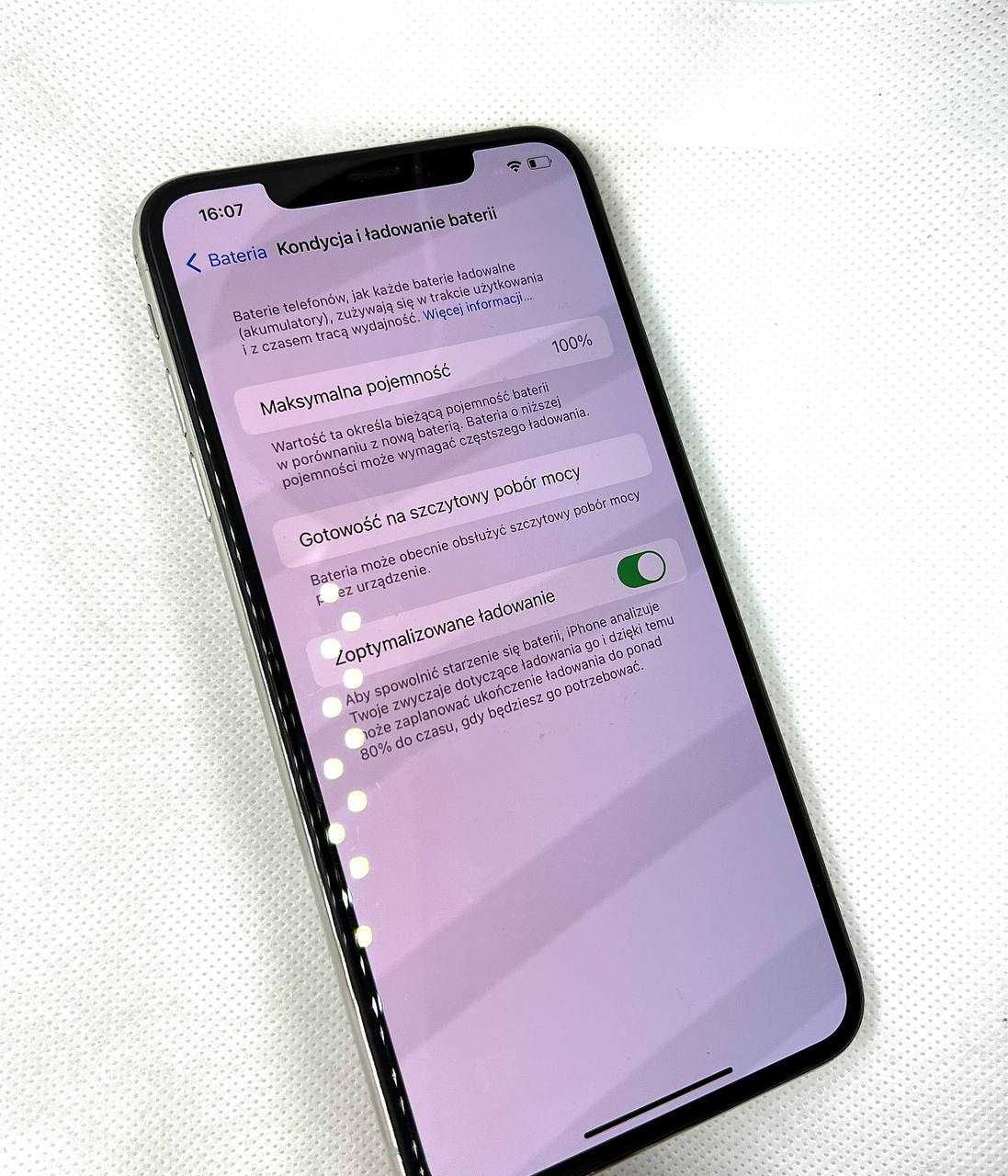 iPhone XS Max • Biały • 256 GB • Bat 100% • GW 12 m.
