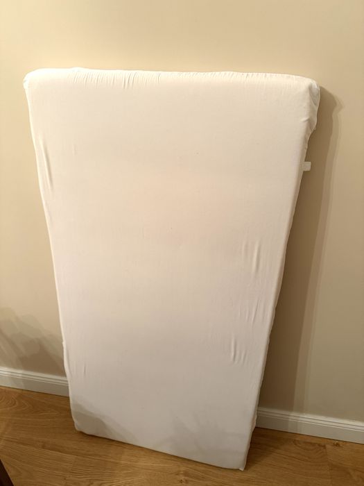 Sundvik, łóżeczko niemowlęce, dziecięce, 120x60, białe z materecem