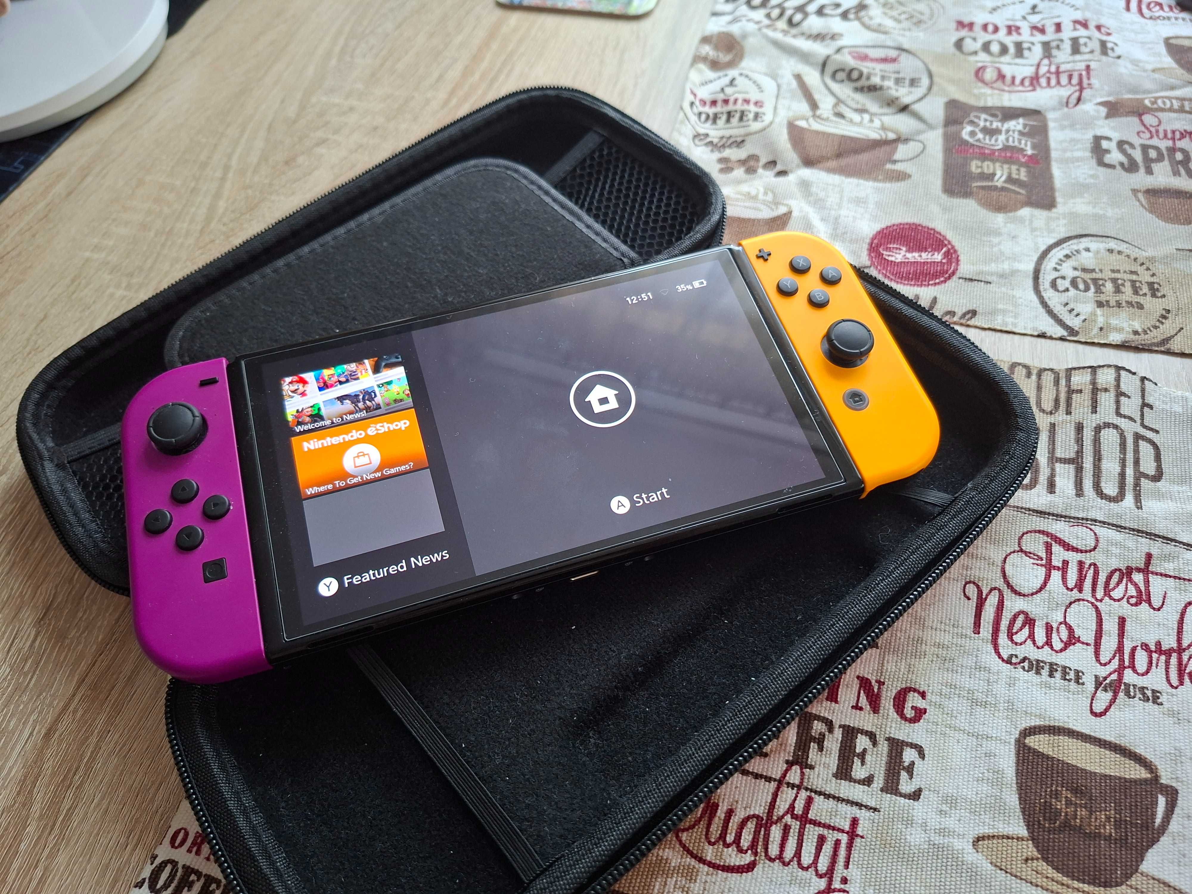 Nintendo switch oled wypasisona z mnistwem gier zamienię