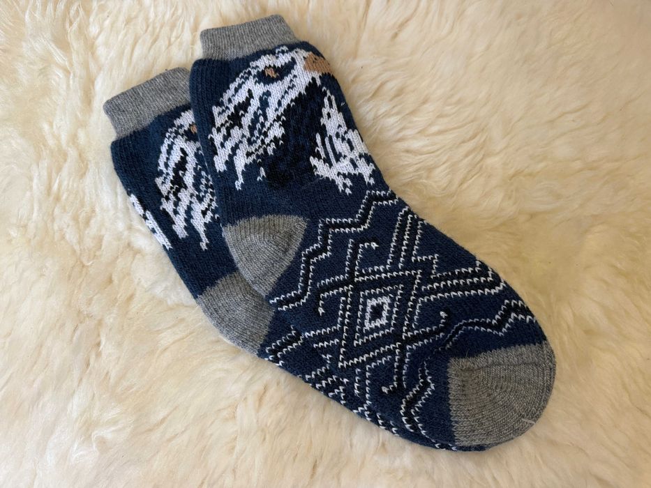 Чоловічі шкарпетки з натуральної овечої шерсті