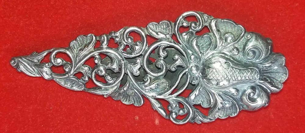 Passador, prendedor de lenço, travessão em prata