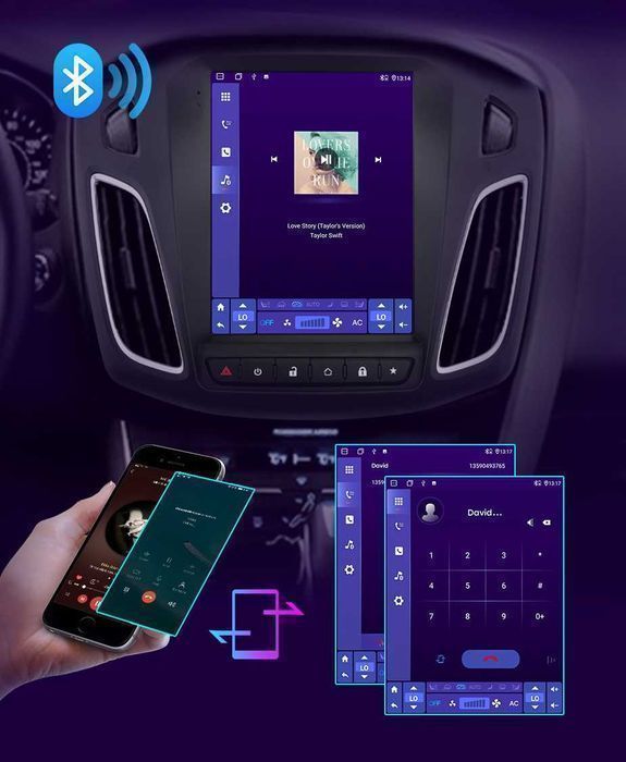 Radio nawigacja Ford Focus MK3 2012 - 2017 Android Carplay