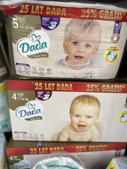 Акція!Памперс dada jumbo bag extra soft extra care підгузки памперси