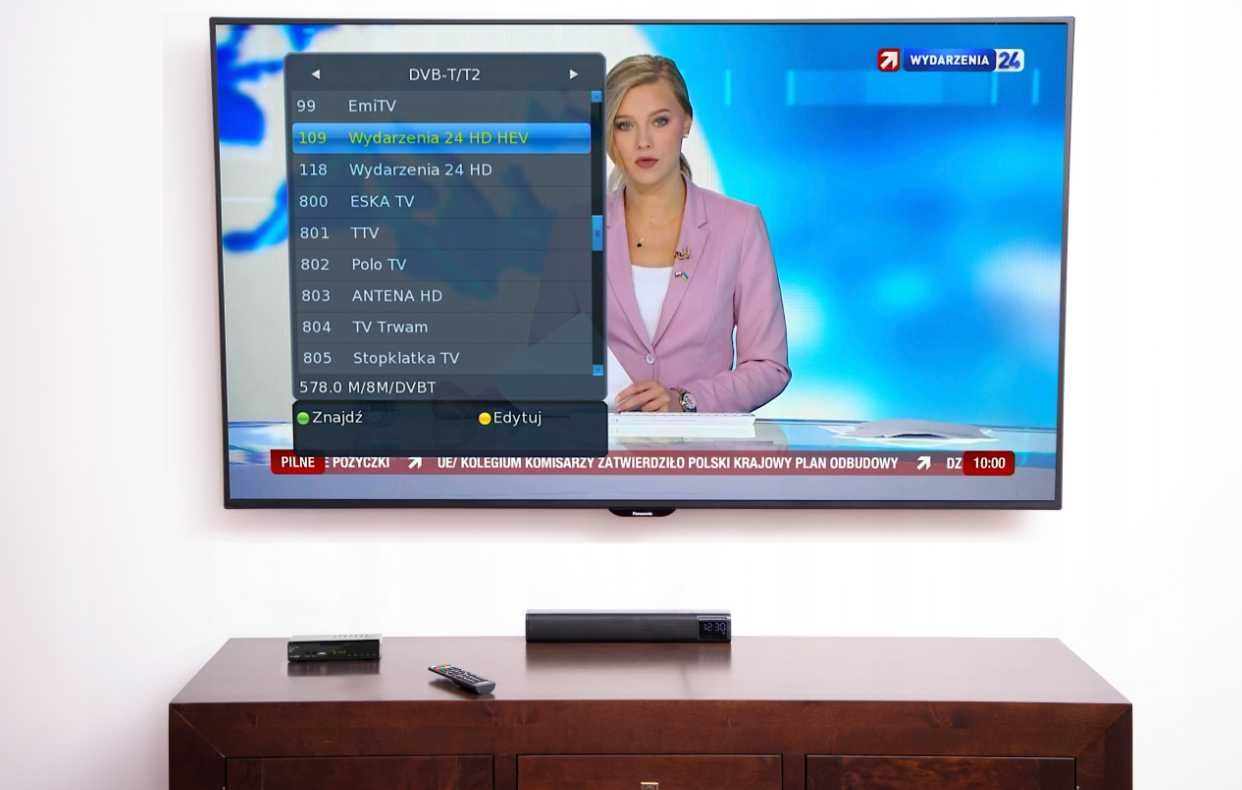 NOWY Tuner Dekoder Tv TV DVB-T DVB-T2 Telewizja Naziemna (Promocja)