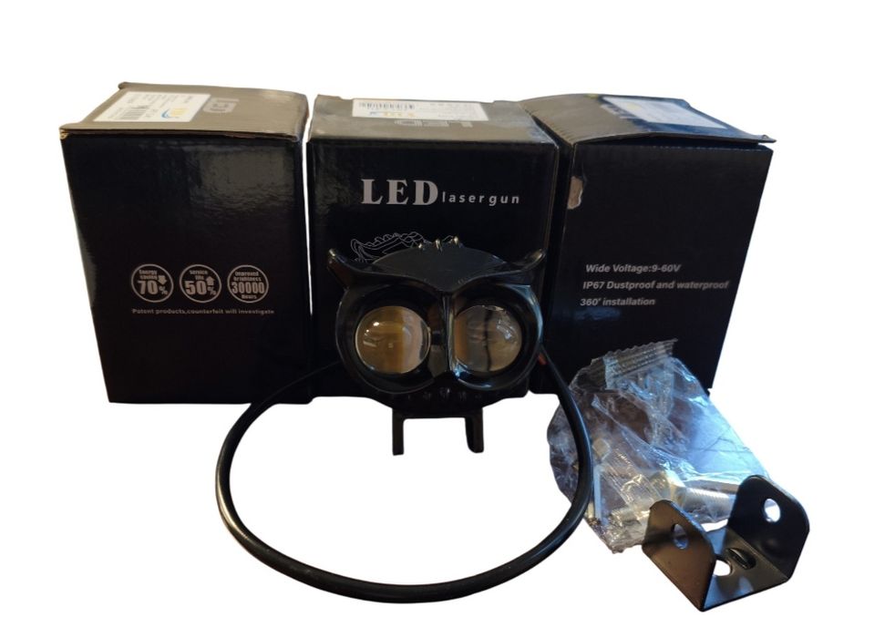 Lampa sowa motor rower 2xled 9-60V Mocna!