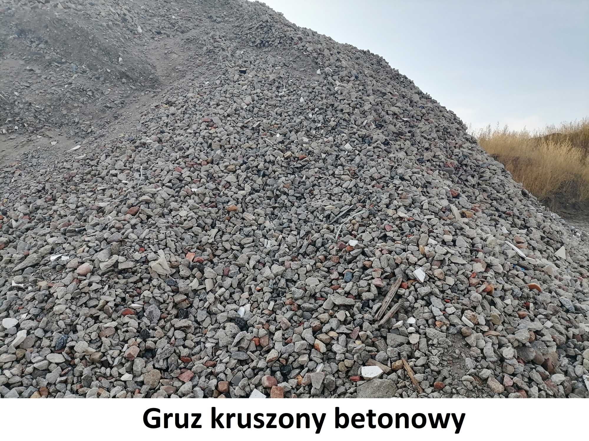 Gruz kruszony betonowy, betonowo-ceglany, Kruszywo,    Tłuczeń