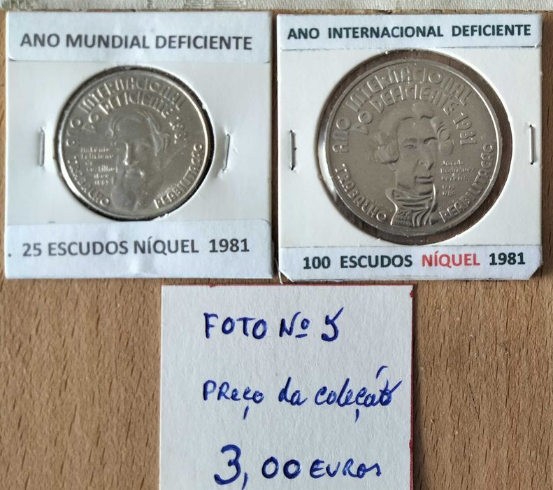 8 Séries de Moedas comemorativas portuguesas