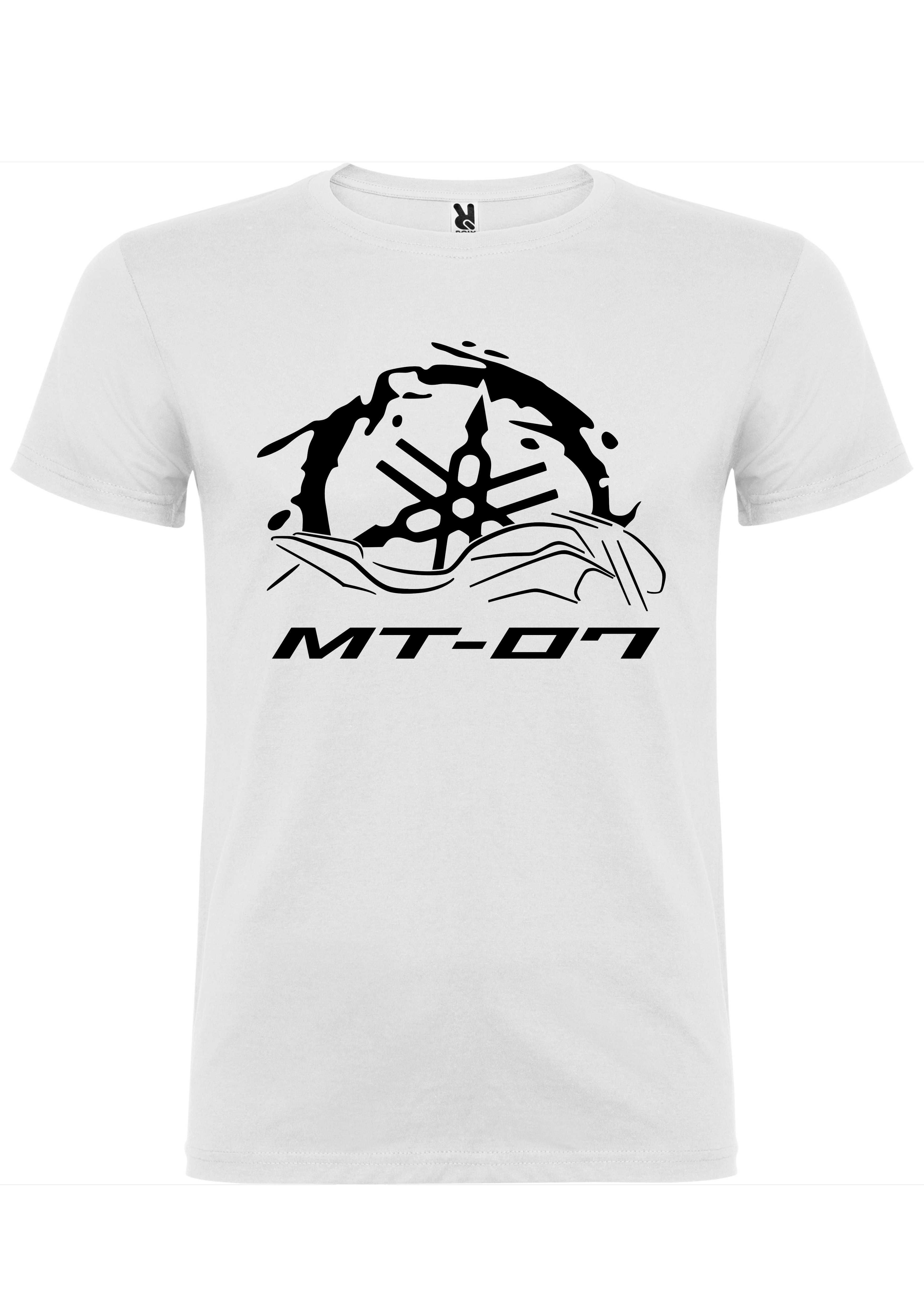 T-shirt Yamaha MT-07 moto perfil + logo
