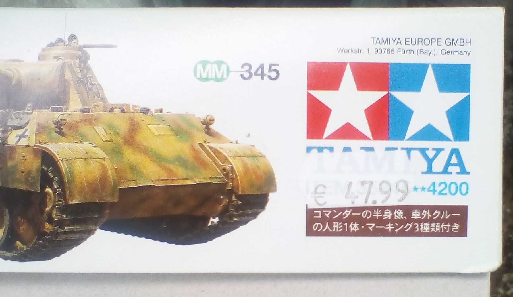 Сборная модель 1/35 танк Panther Ausf.D (Пантера) фирмы Tamiya