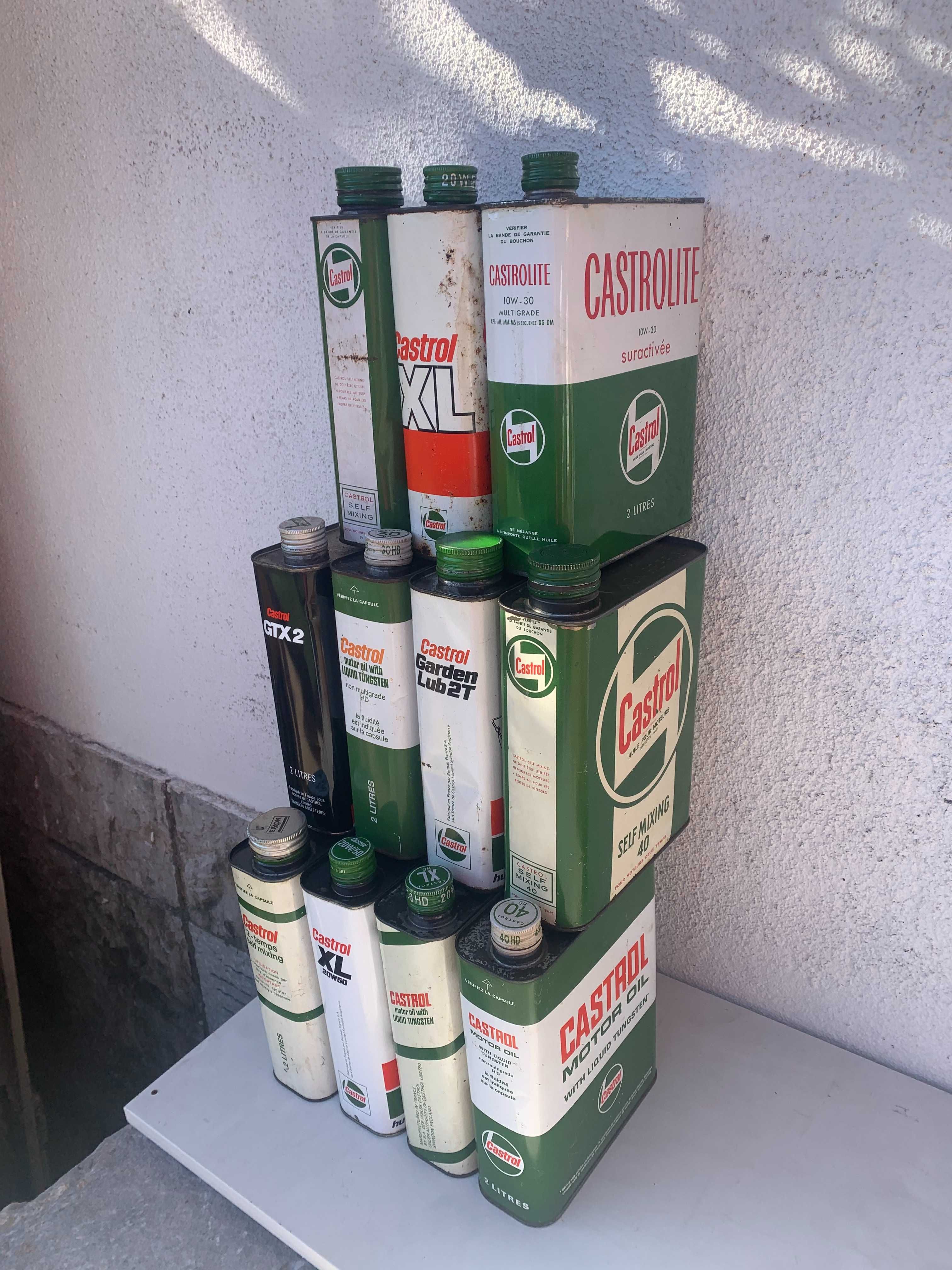 latas Castrol vintage