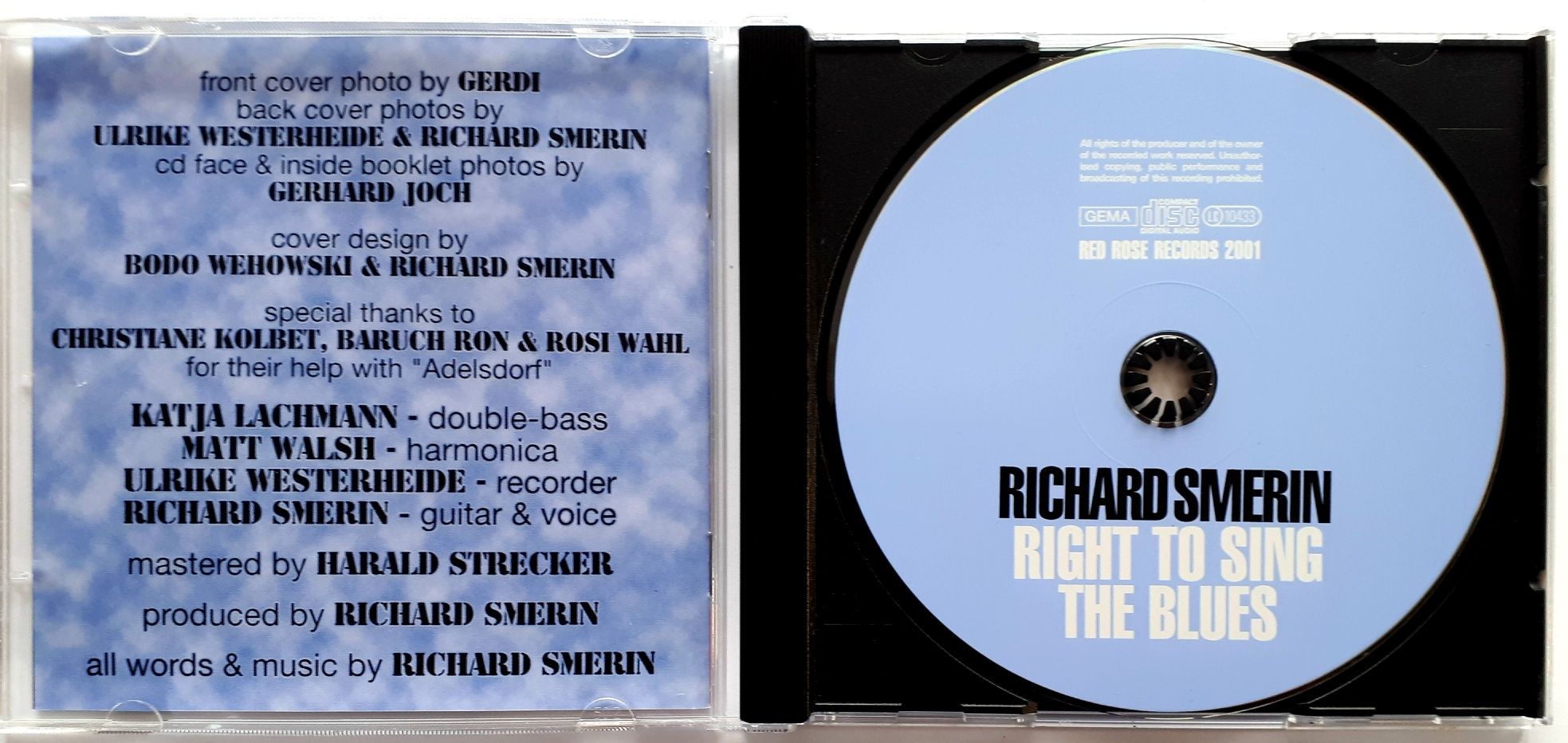 Richard Smerin Right To Sing The Blues 2001r