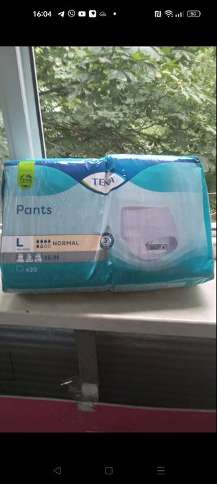 Трусы, подгузники для взрослых Tena Pants Normal Large и Medium 30 шт