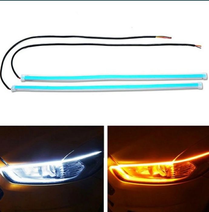 ДХО гибкие ходовые огни с поворотом LED