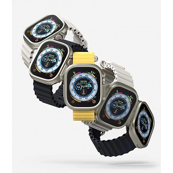 Etui Ringke Slim 2-pack do Apple Watch Ultra (49 mm) Clear & Titanium