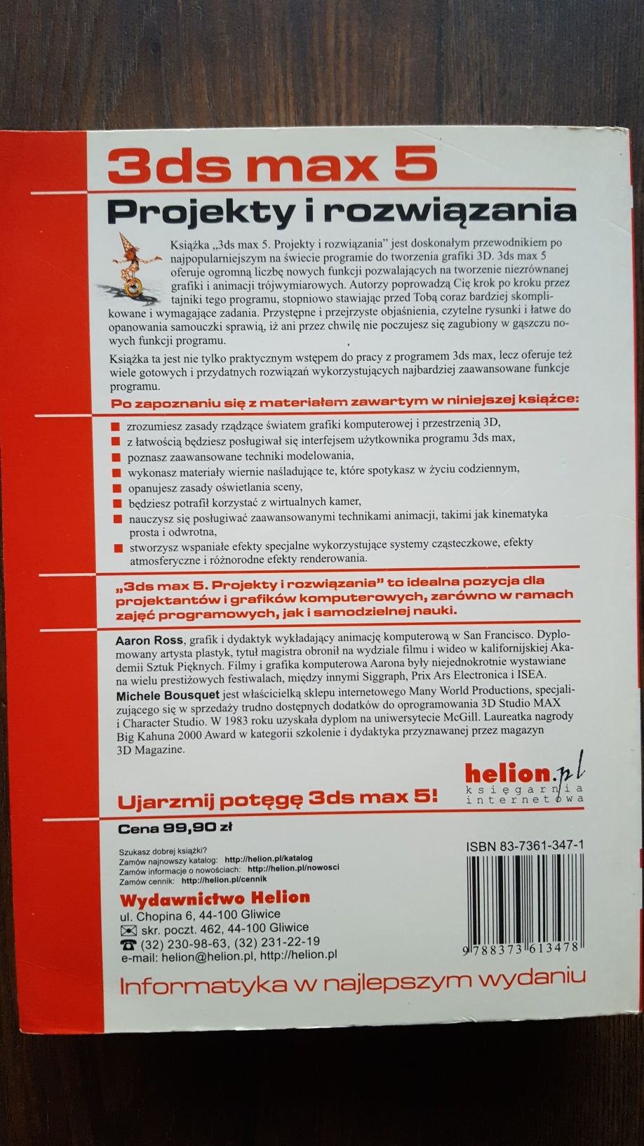 3ds max 5, projekty i rozwiązania, Helion, IT, grafika komputerowa
