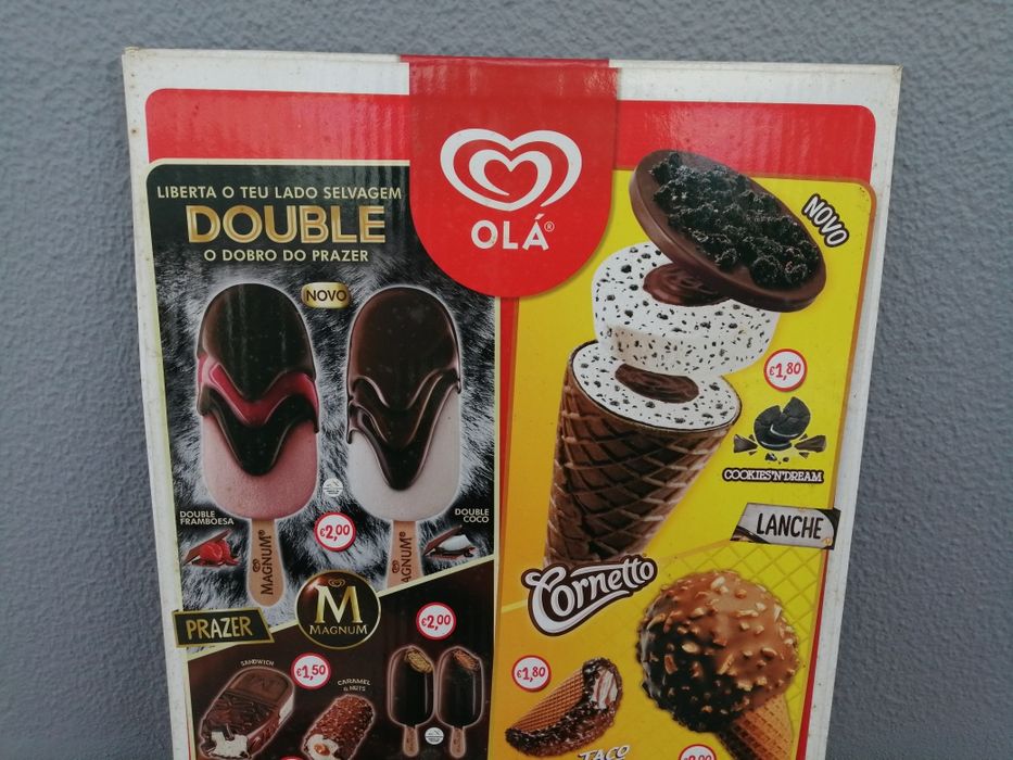 Cartaz gelados Olá