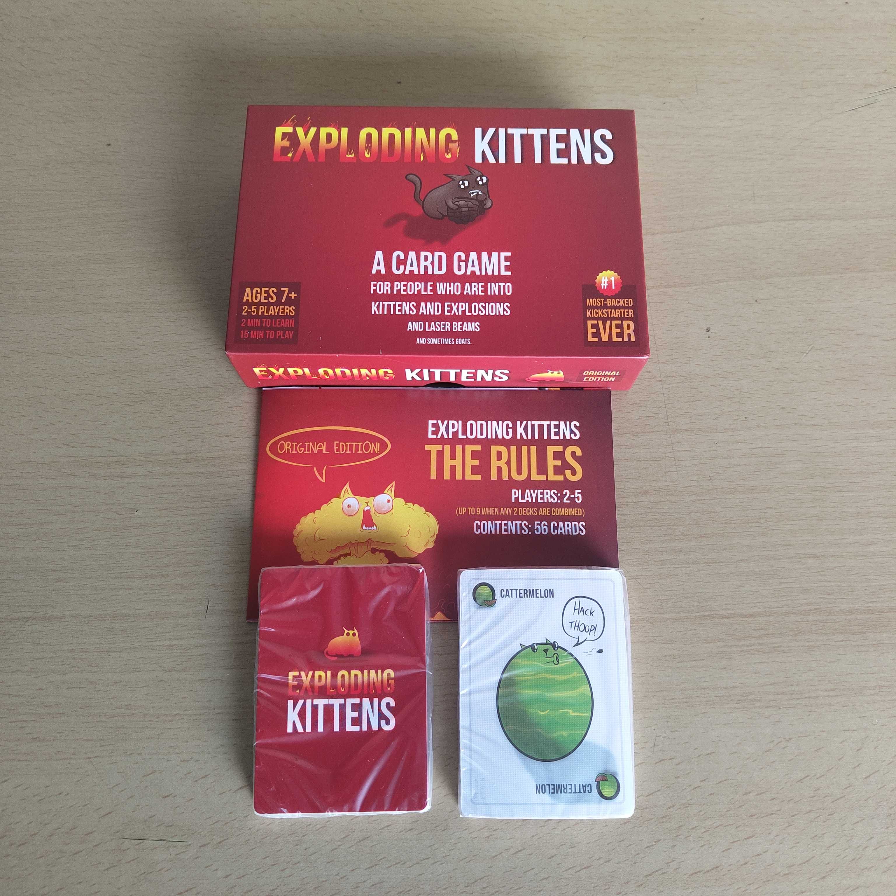 Jogo de Cartas Exploding Kittens - 2 Versões