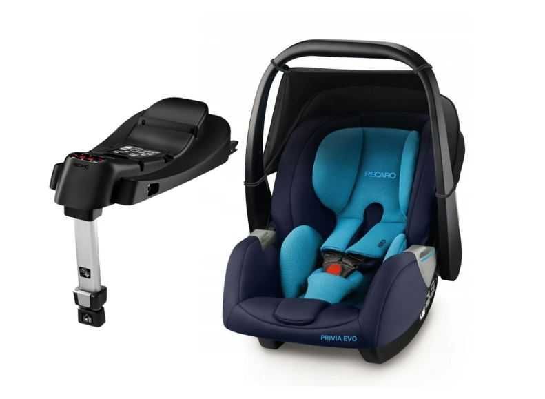 Nosidełko, fotelik Recaro Privia EVO + baza 0-13 kg