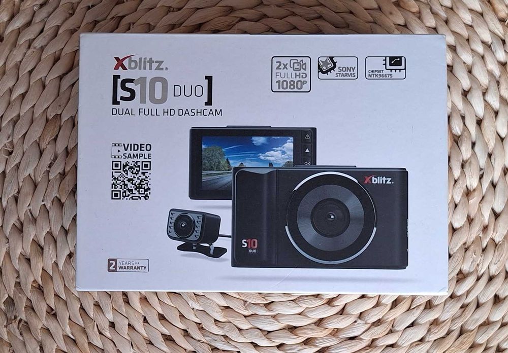 Wideorejestrator XBLITZ S10 Duo Kamerka samochodowa przednia tylna