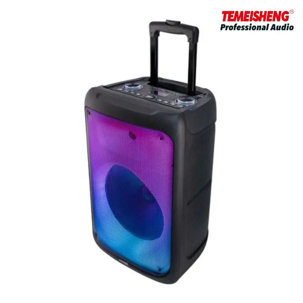 Блютуз акустика Караоке Temeisheng-12 USB/FM/Пульт ДУ/микрофон/