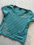 T-shirt w paski z krótkim rękawem