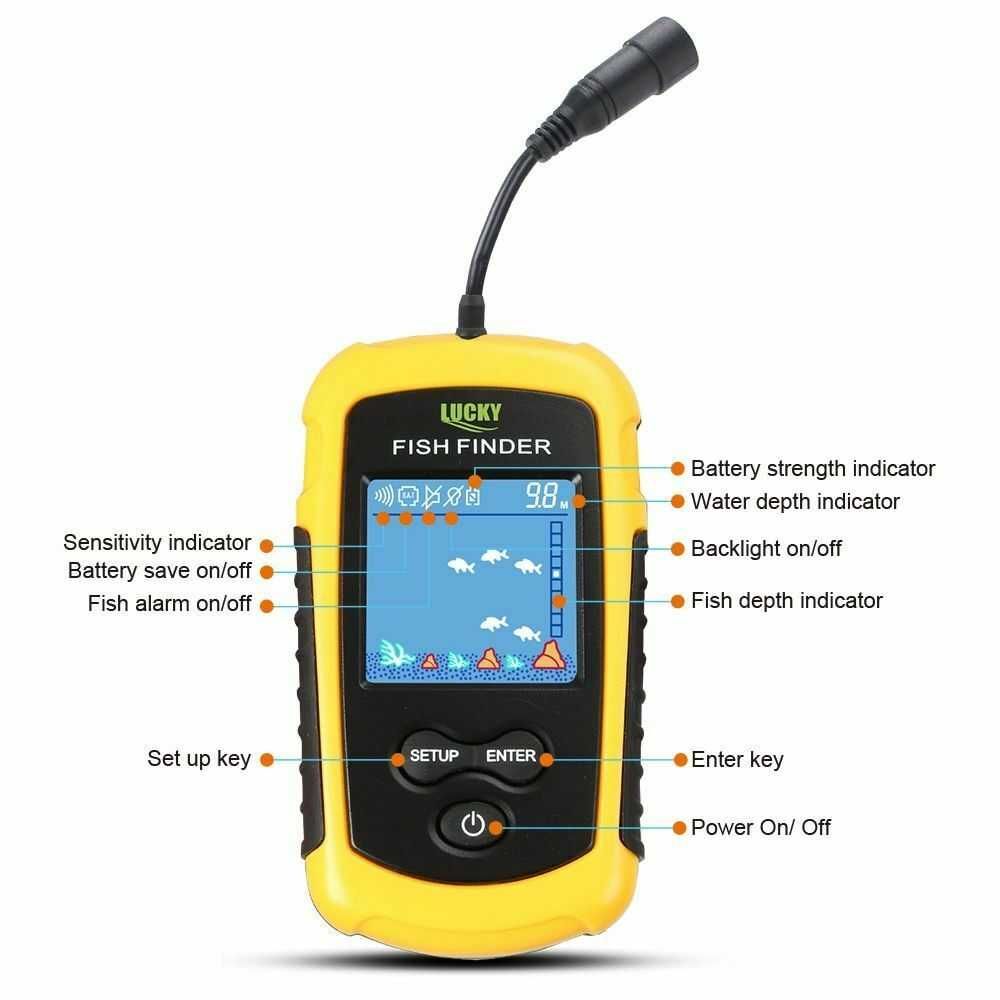 Sonar radar  para pesca, detector de cardumes - peixes