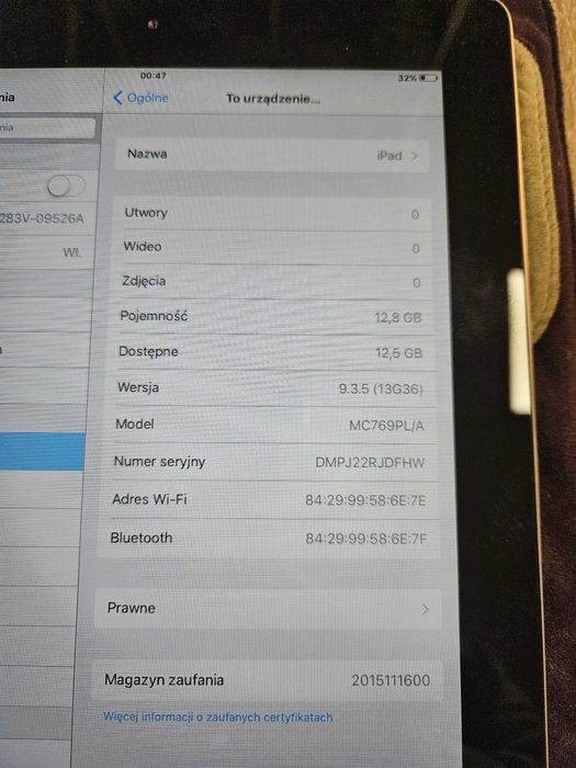 Tablet Ipad Apple A1395 16gb świetny stan