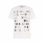 T-shirt męski biały napisy okrągły dekolt Guess rozmiar L