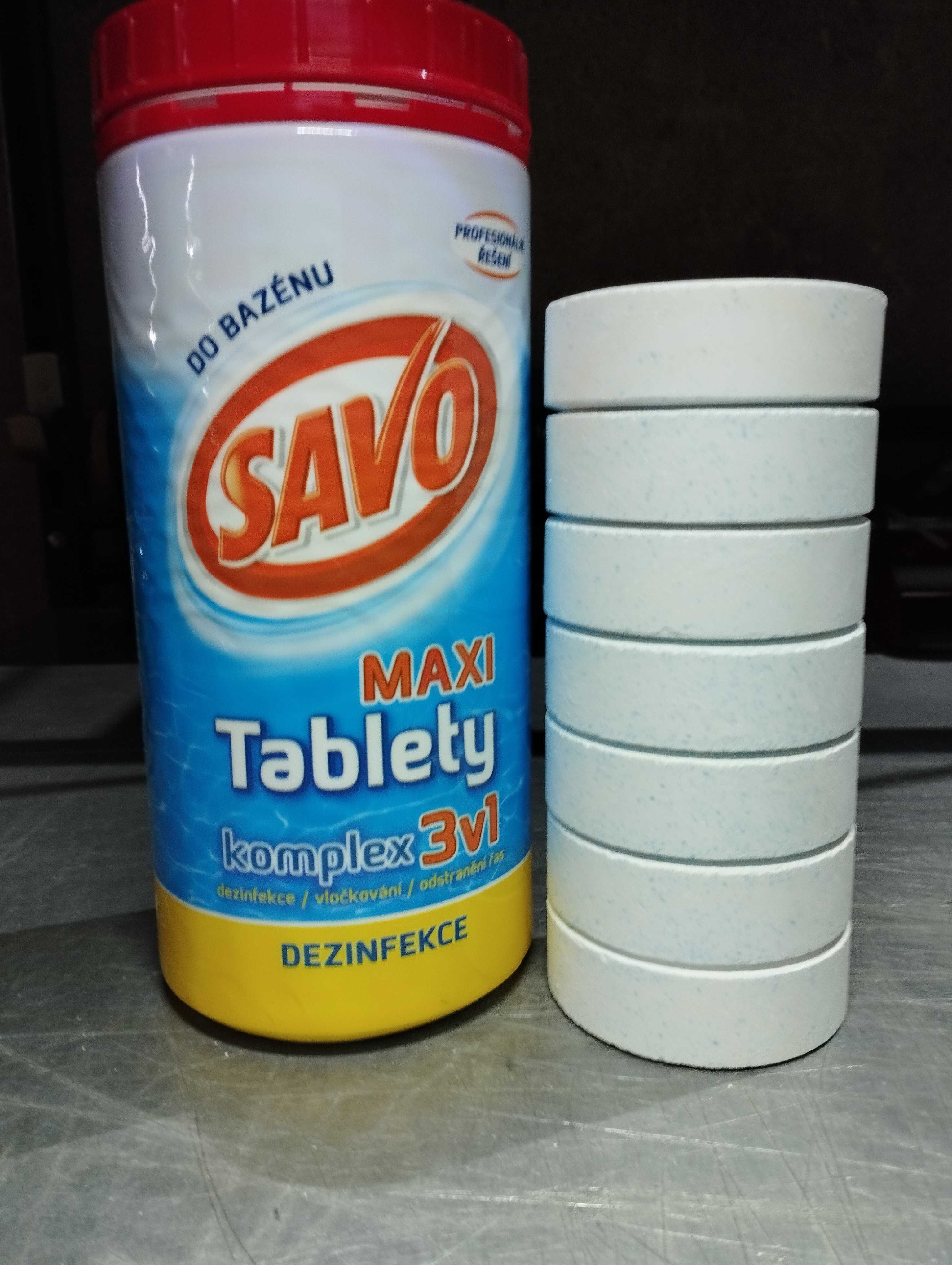 Chlor tabletki do basenu spa jacuzzi Savo 1,4 kg ( 7x 200g) mocne