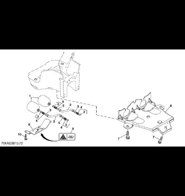 RE576625 John Deere 8345R - Akumulator hydrauliczny
