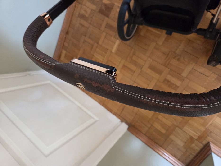 Stylowy wózek Cybex Priam 2022 – Rose Gold, spacerówka + gondola
