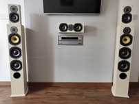 Kolumny M-Audio HRS-75 Piano Cream zestaw 5 głośników
