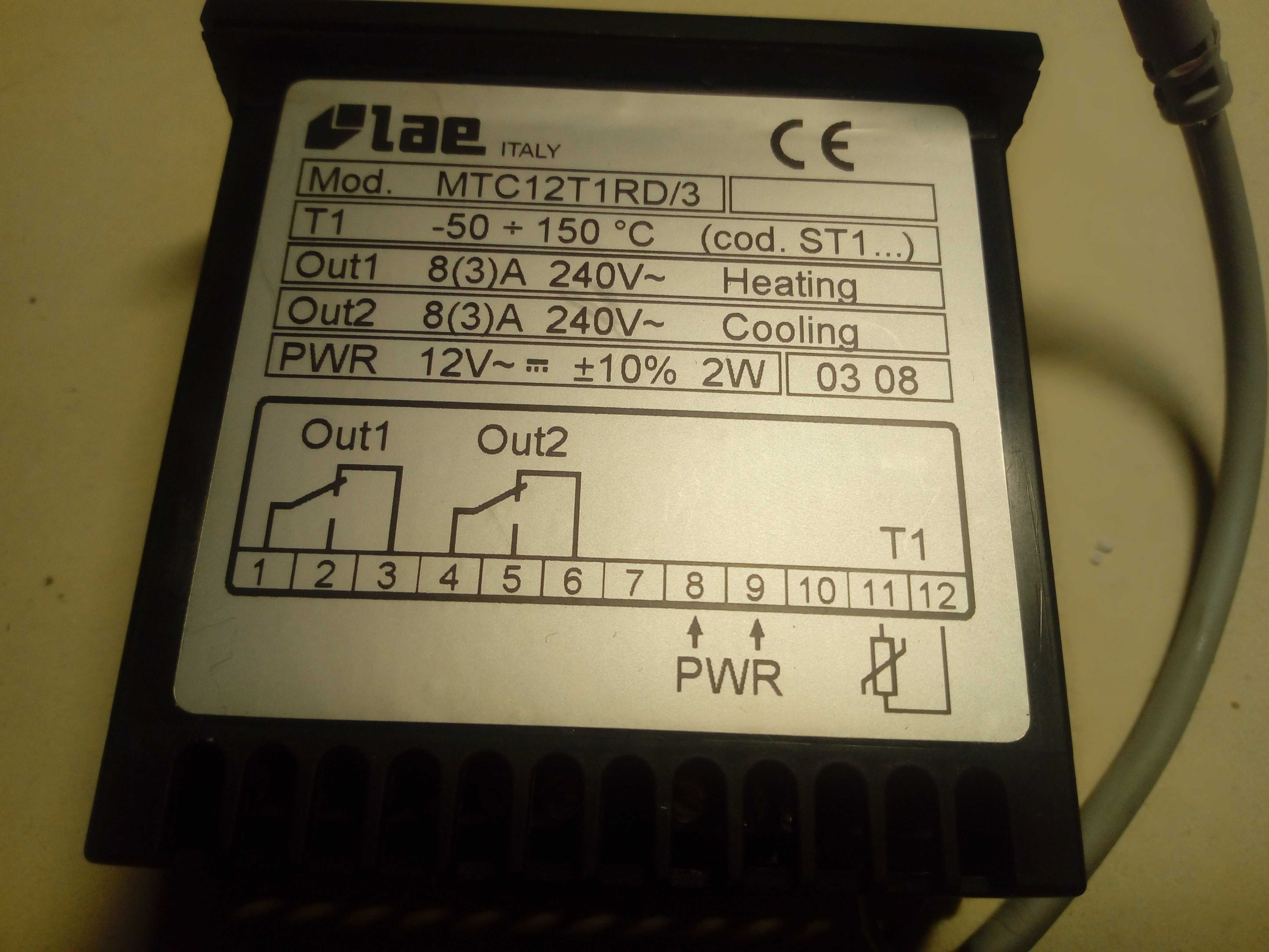 Термоконтроллери LAE MTC12T1RD/3, AC1-5TS2RD, EV3B22N7VXRB