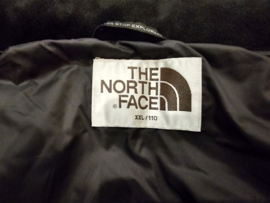 TNF The North Face nuptse srebrna + czapka zimowa TNF