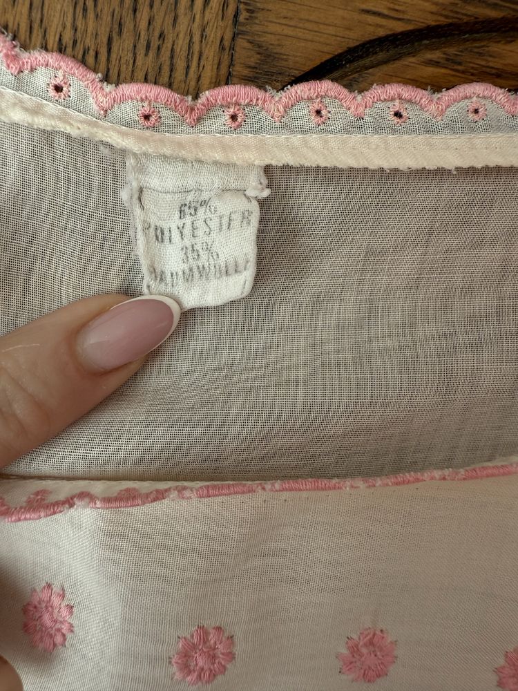 Koszula nocna bez rękawów różowa L/40