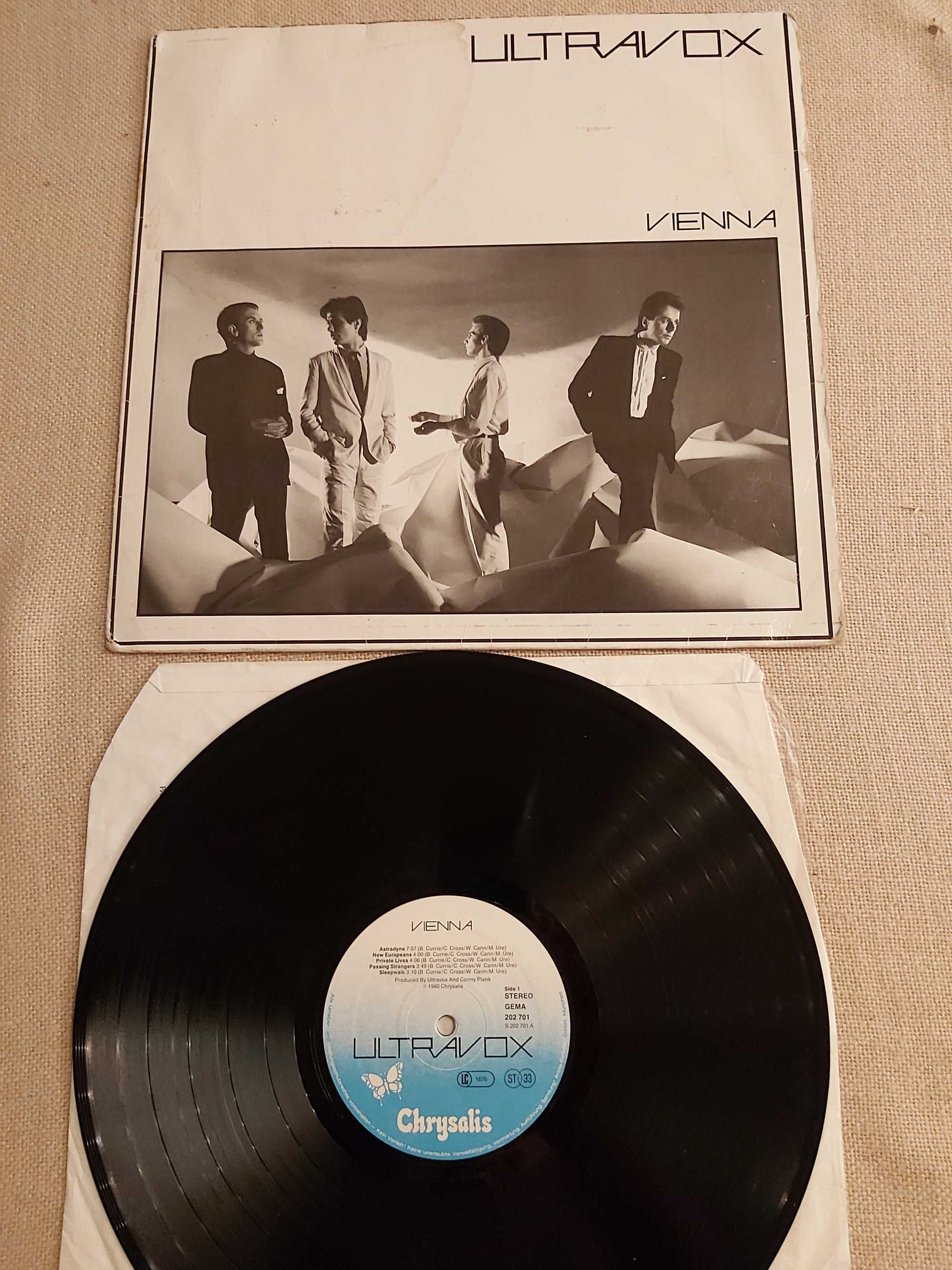 Płyta winylowa Ultravox "Vienna" 1-press z 1980 roku, cena 79 zł