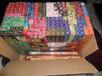 Conjunto de 12 caixas com varetas incenso