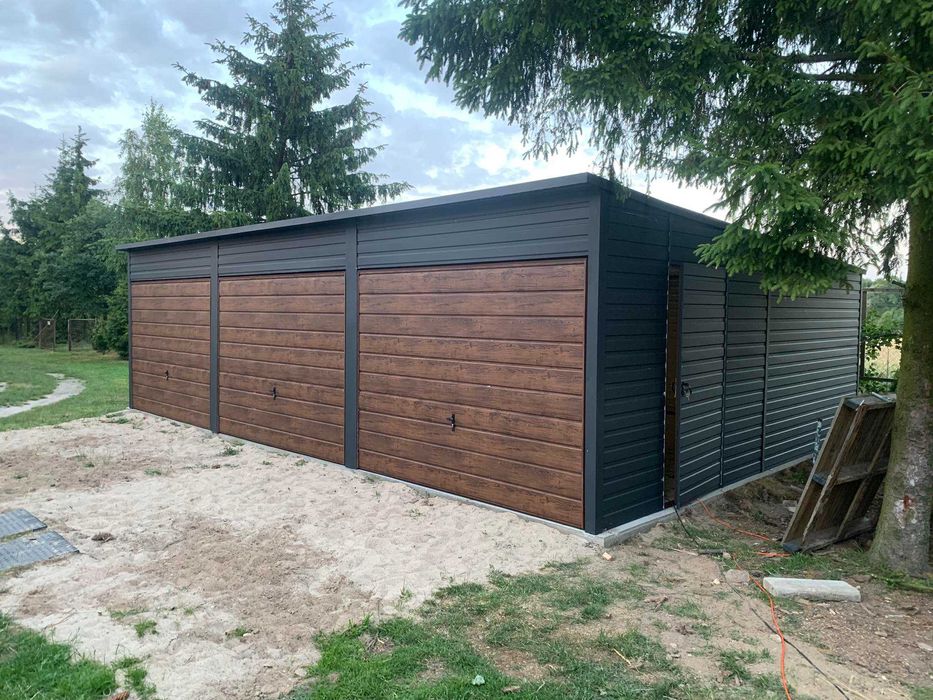 Garaże blaszane drewnopodobne lub w kolorze transport cała Polska